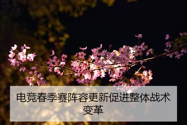 电竞春季赛阵容更新促进整体战术变革